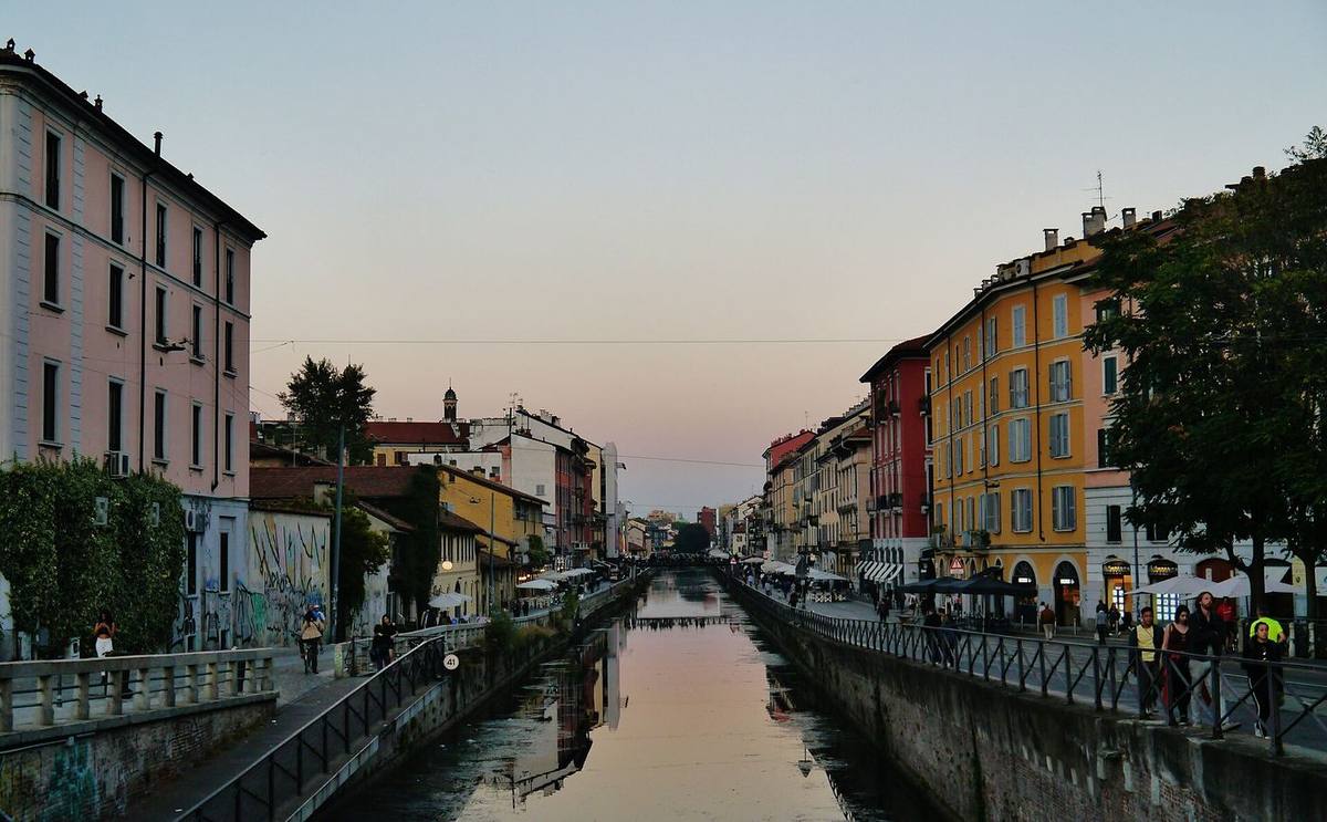 I Navigli al tramonto