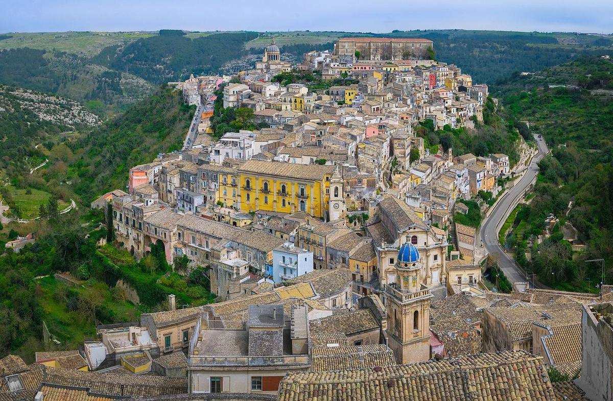 Ragusa Ibla sulla collina